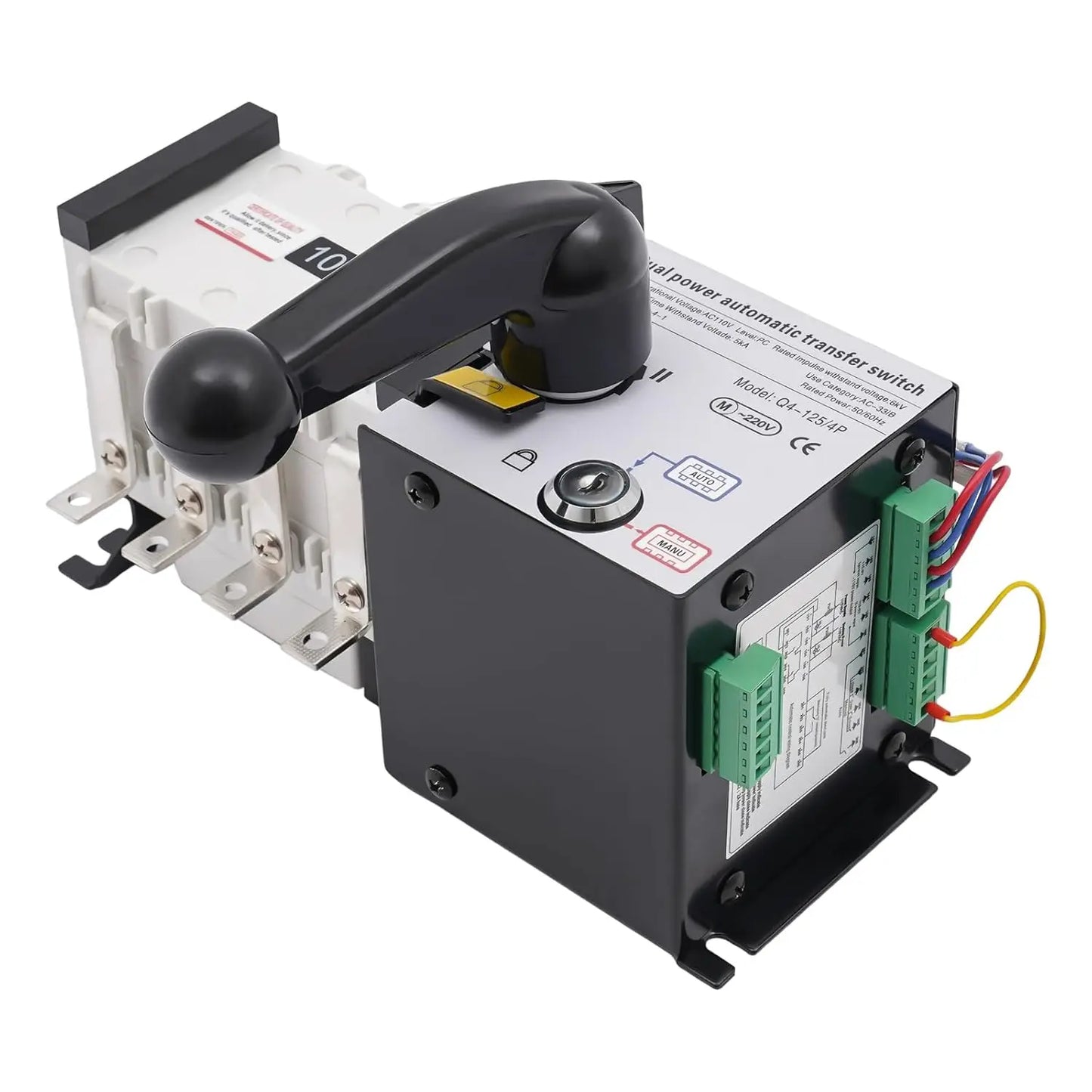 110/230V Dual Power Automatic Transfer Switch 100Amp