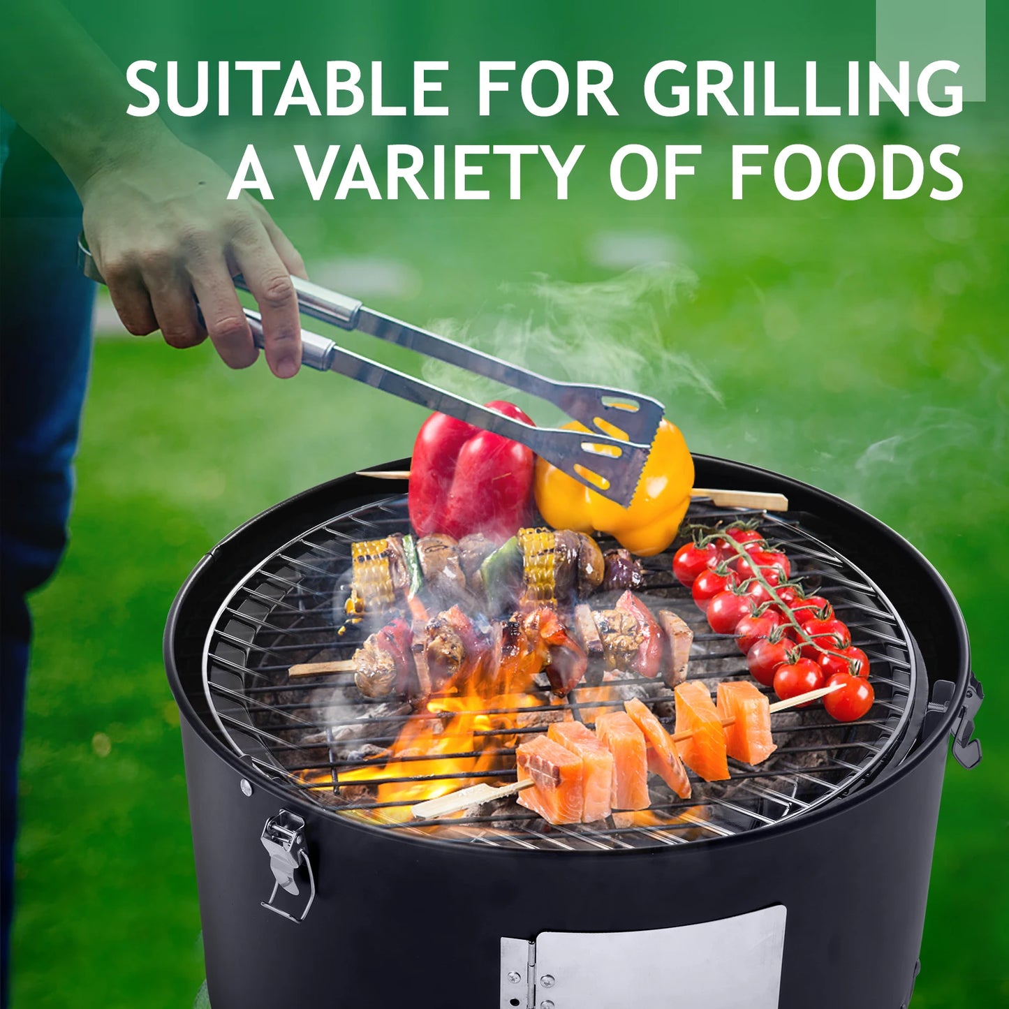 Vertical Steel Charcoal Smoker