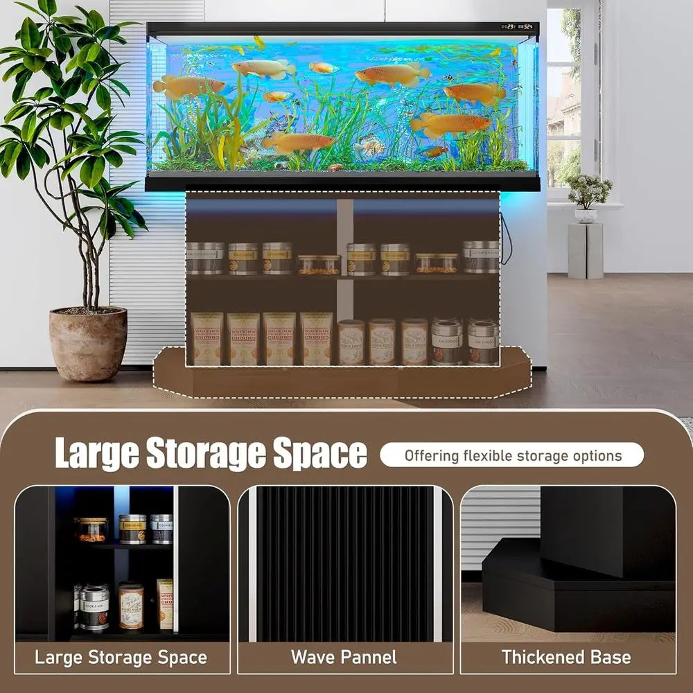 55-75 Gallon Fish Tank Stand with Power Outlet