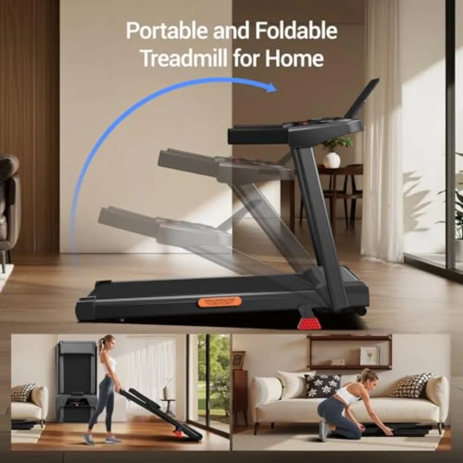 Foldable Treadmill with 15% Incline