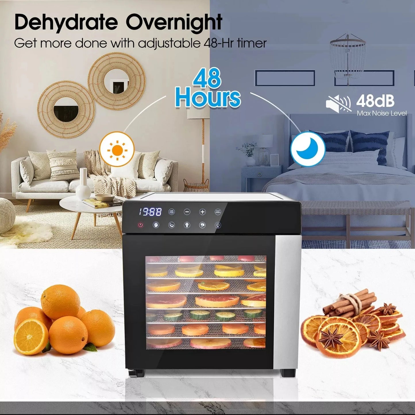 8-Tray Food Dehydrator