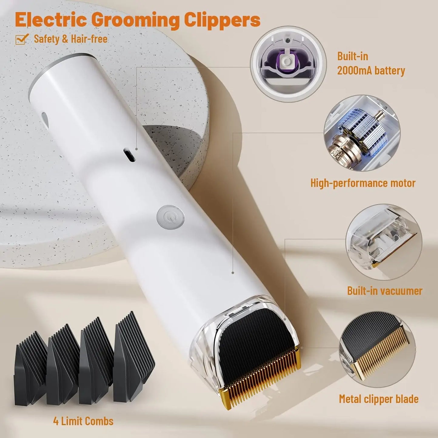 Pet Grooming Hair Vacuum
