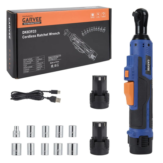3/8in Cordless Electric Ratchet Wrench Kit