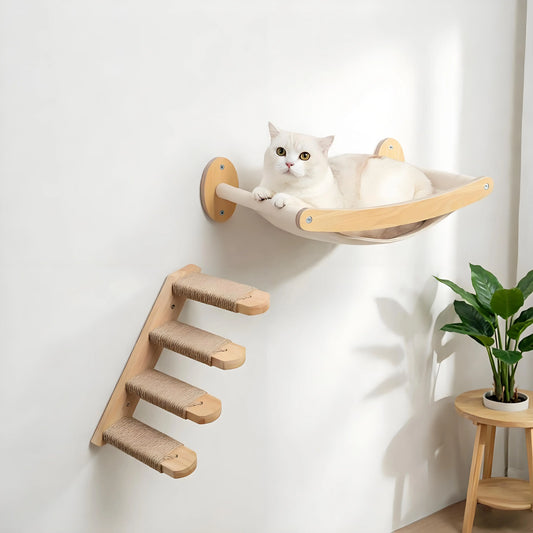 Cat Hammock and Stairway  Wall Mounted