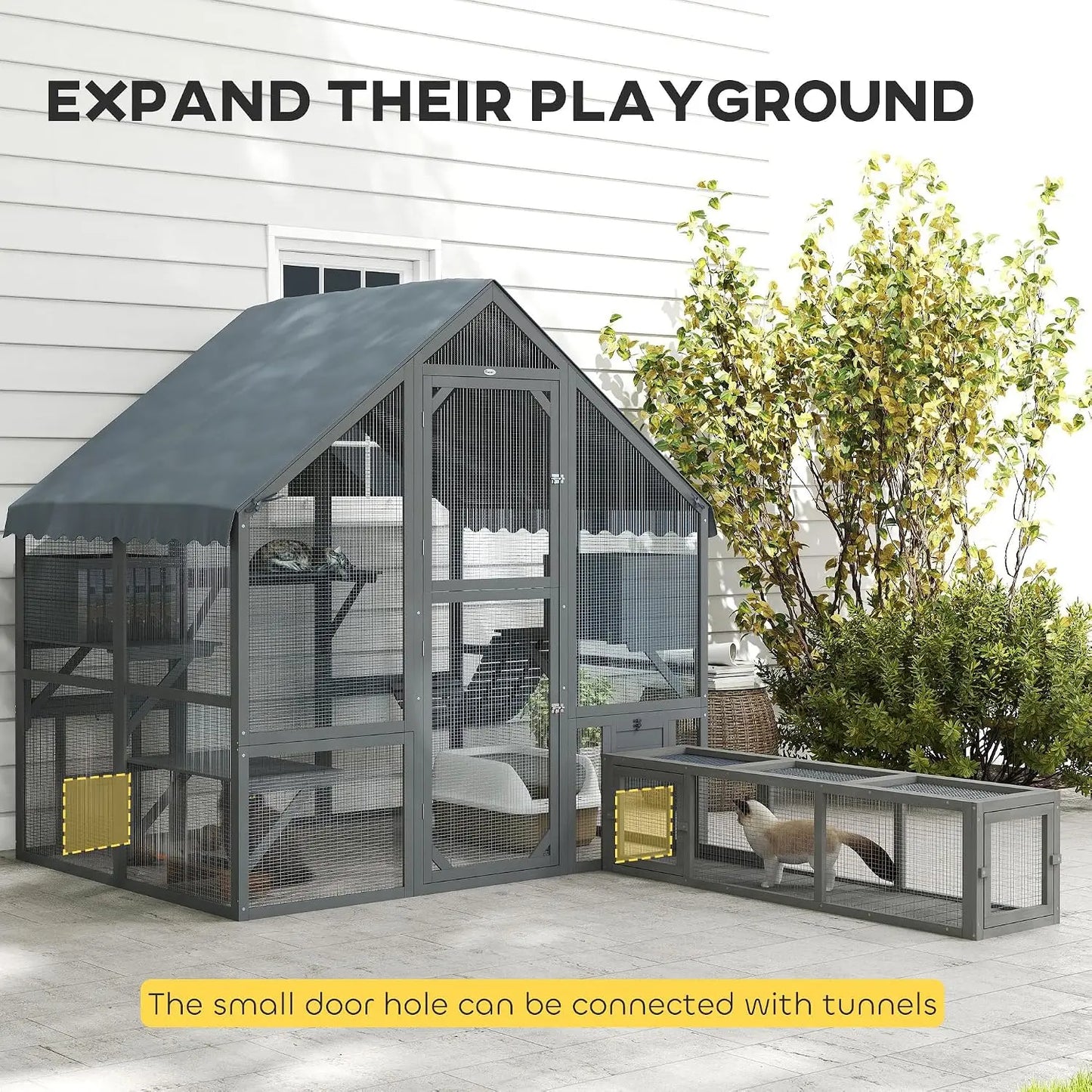 73" Catio Outdoor Cat Enclosure