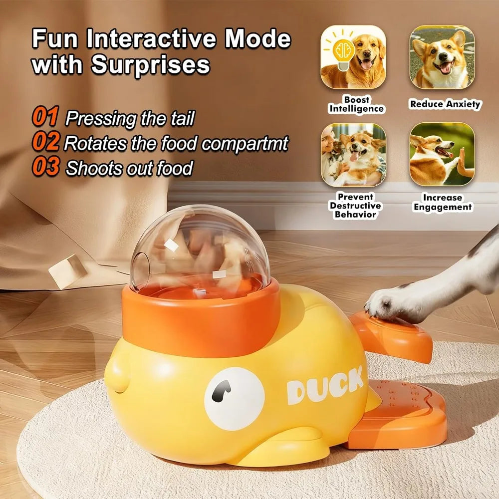 Duck-Shaped Food Puzzle Toy