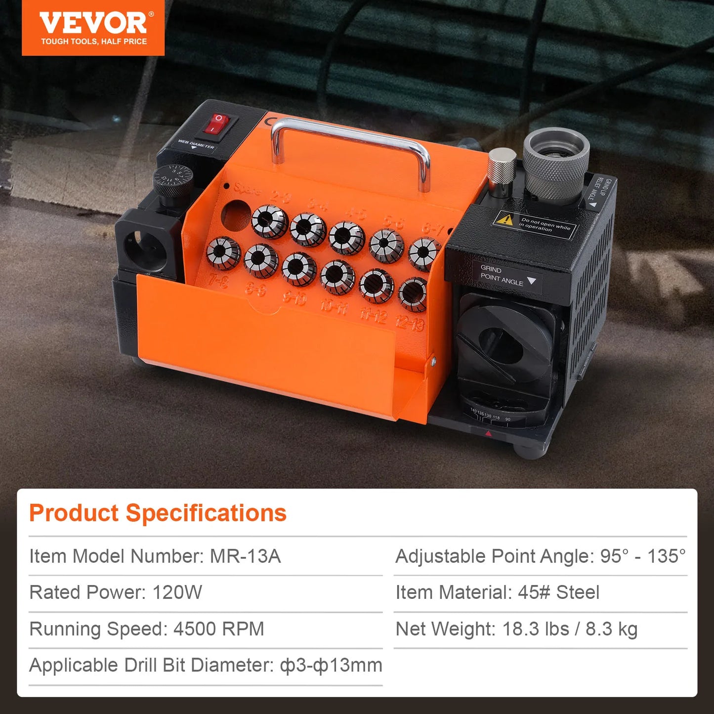 Drill Bits Sharpener 3-13mm
