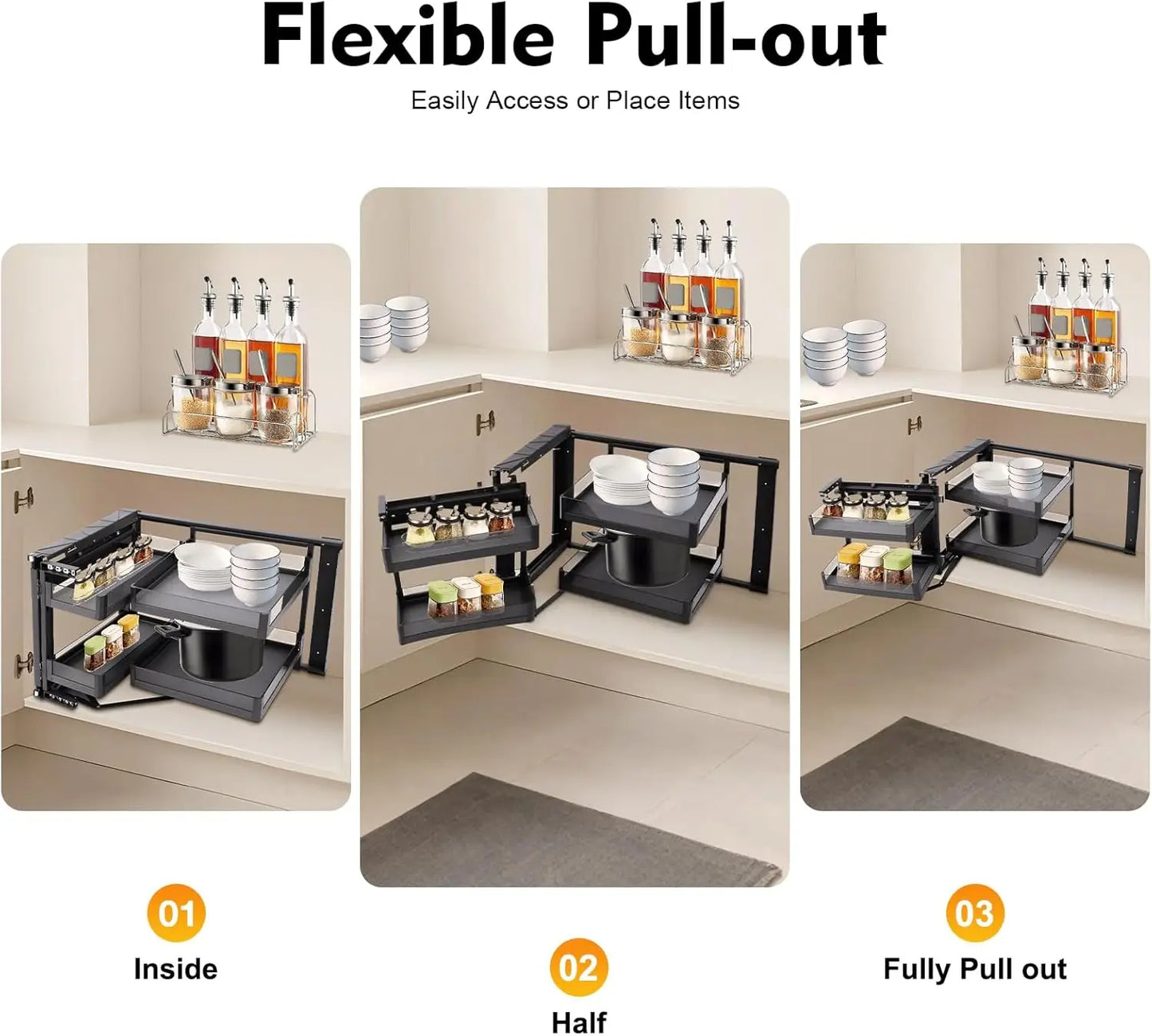 Corner Cabinet Pull Out Organizer