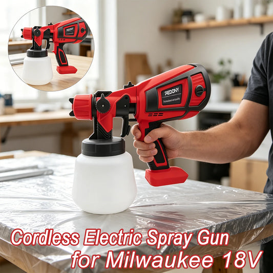 Cordless Paint Sprayer, Compatible with Milwaukee 18V Battery not included