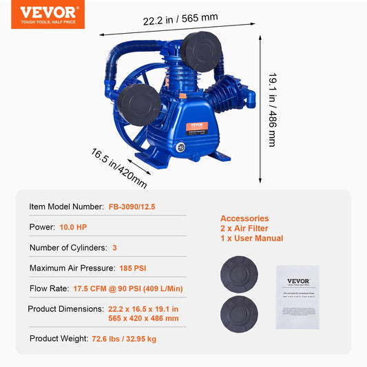 10HP Air Compressor Pump Head