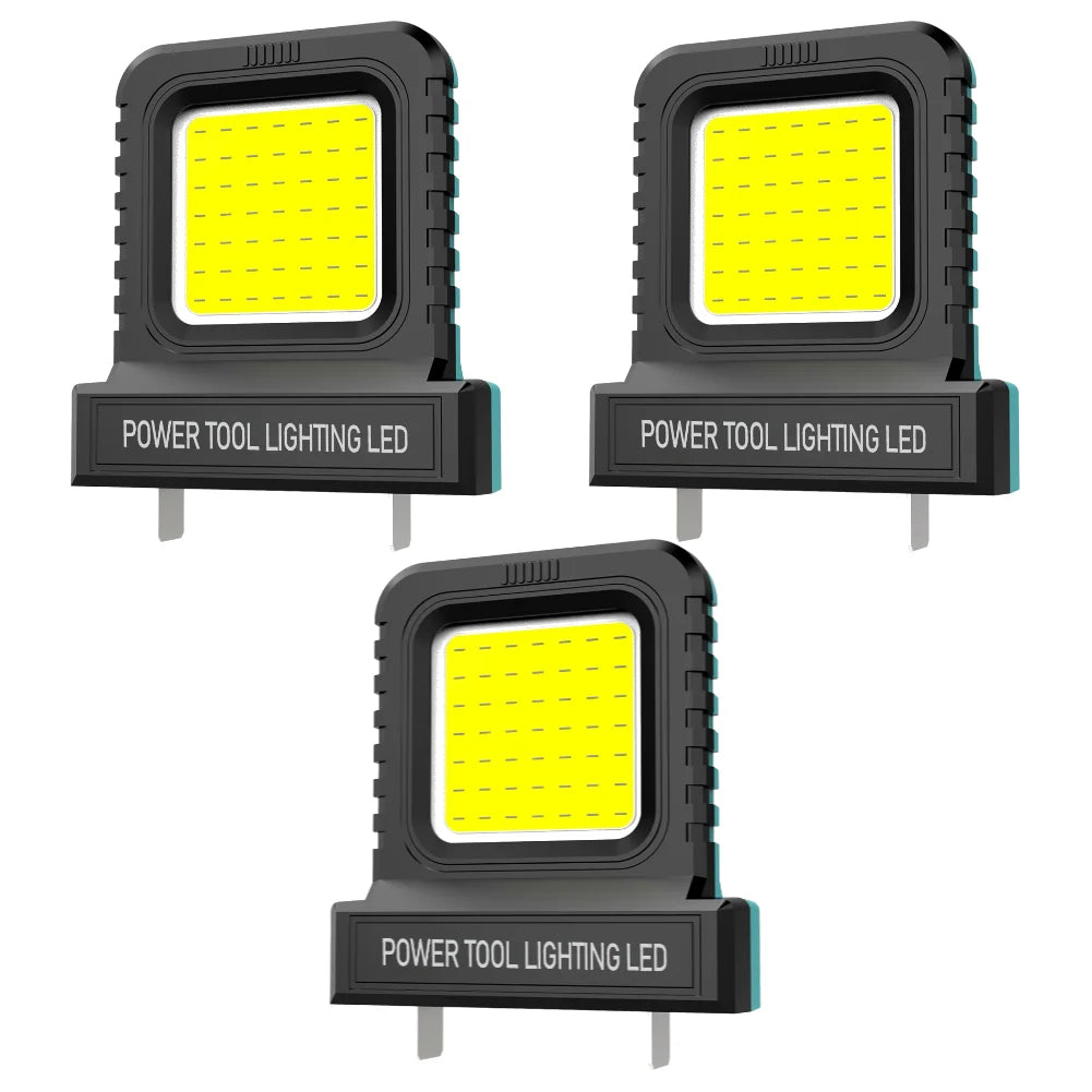 LED Work Light for Makita,Milwaukee,Dewalt,Bosch ,20V-21V Li-ion Battery