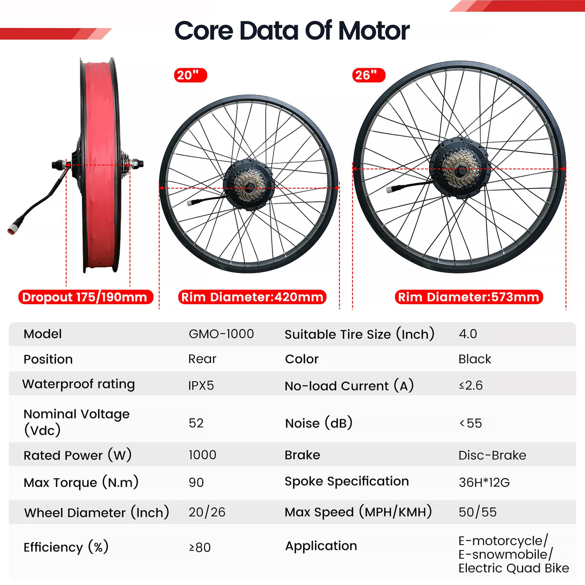 Rear-wheel Hub Motor Kit