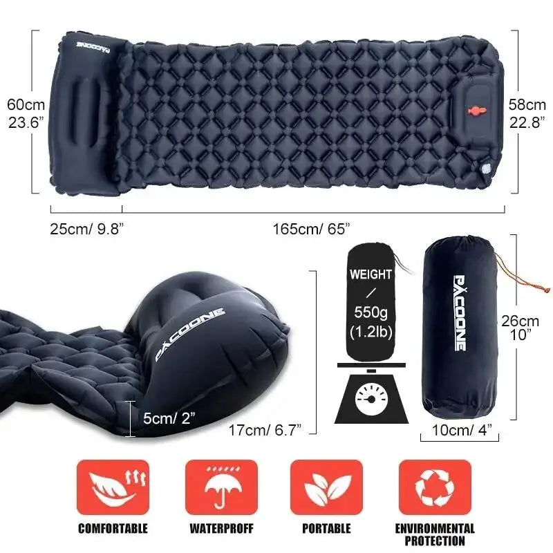 Camping Sleeping Mat Foldable Inflatable