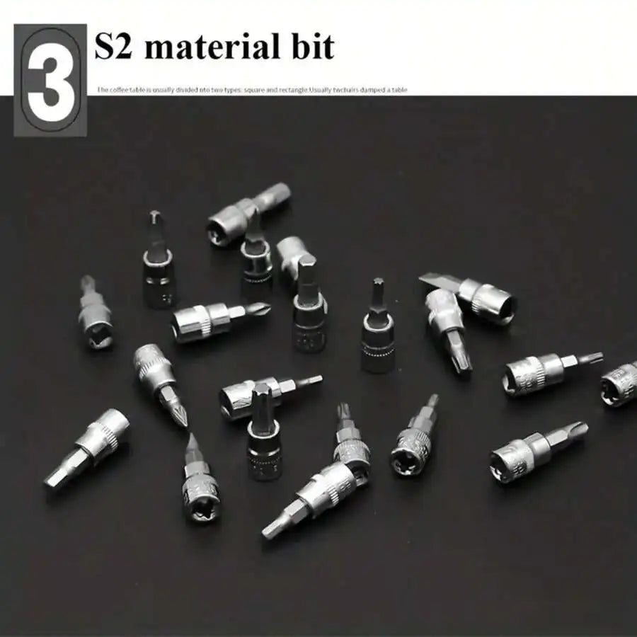 46-Piece Mechanic Tool Set 1/4-Inch Drive