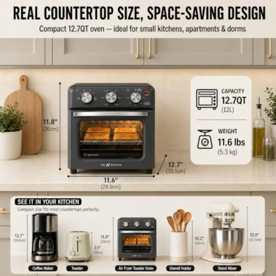 Retro Air Fryer Toaster Oven