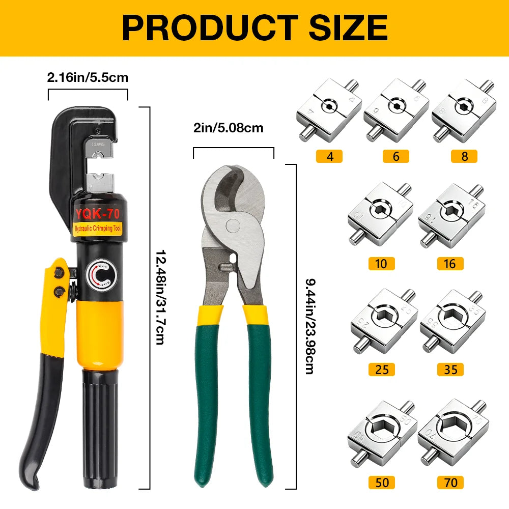 12-2/0 AWG Hydraulic Crimping Tool