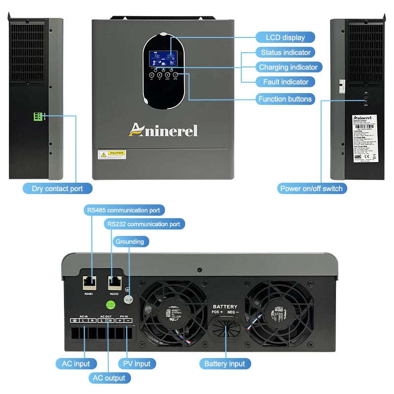 Inverter+Battery Sets 4200W 24V 120VAC