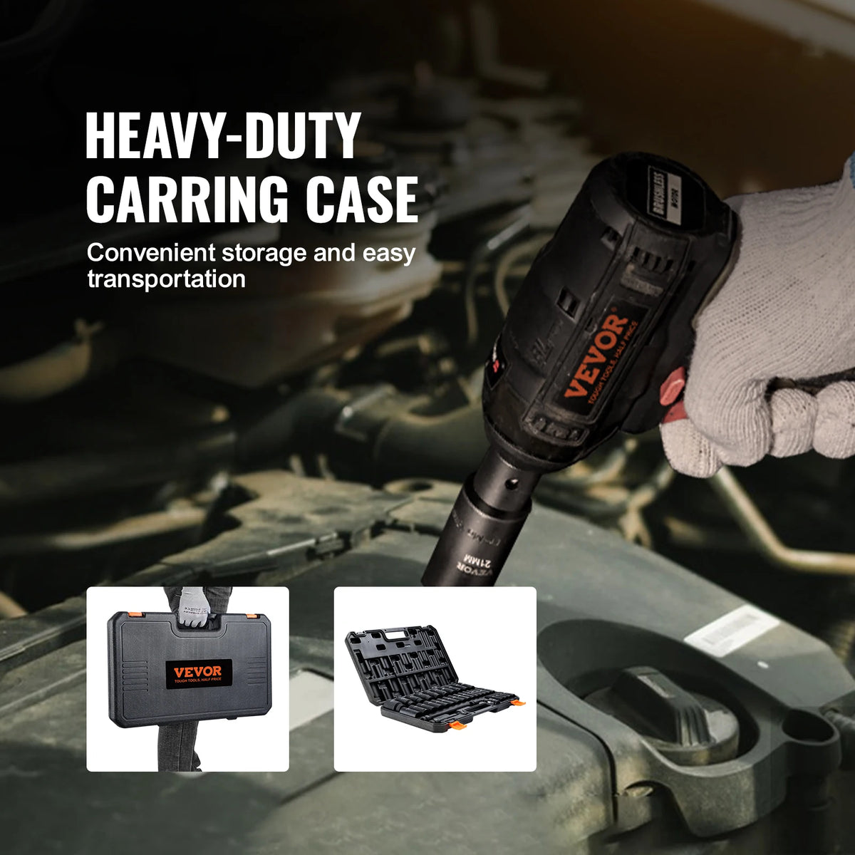 1/2" 3/8" Drive Impact Socket Set SAE Metric