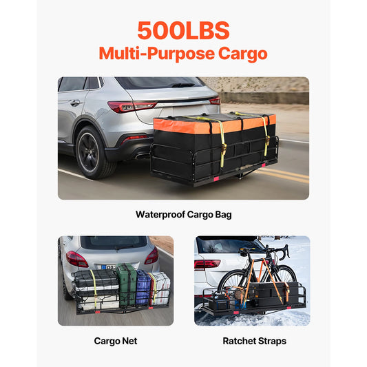 500 lbs Capacity Hitch Cargo Carrier