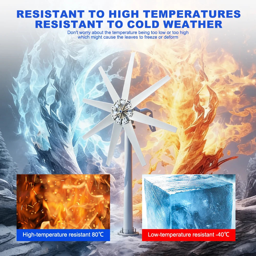 3000W Horizontal Turbine 12V/24V/48V