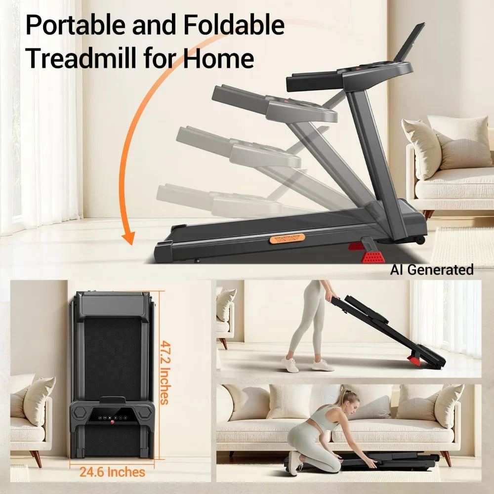 Foldable 16% Incline Treadmill