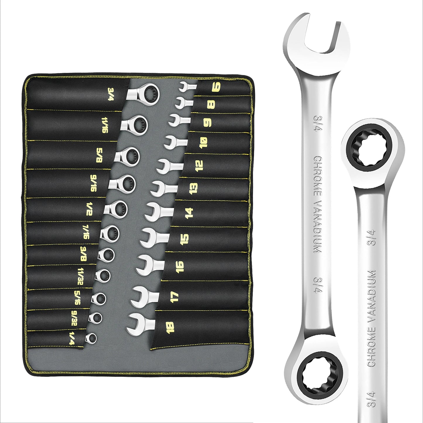 Tool Set Ratcheting Wrenches 22 PCS