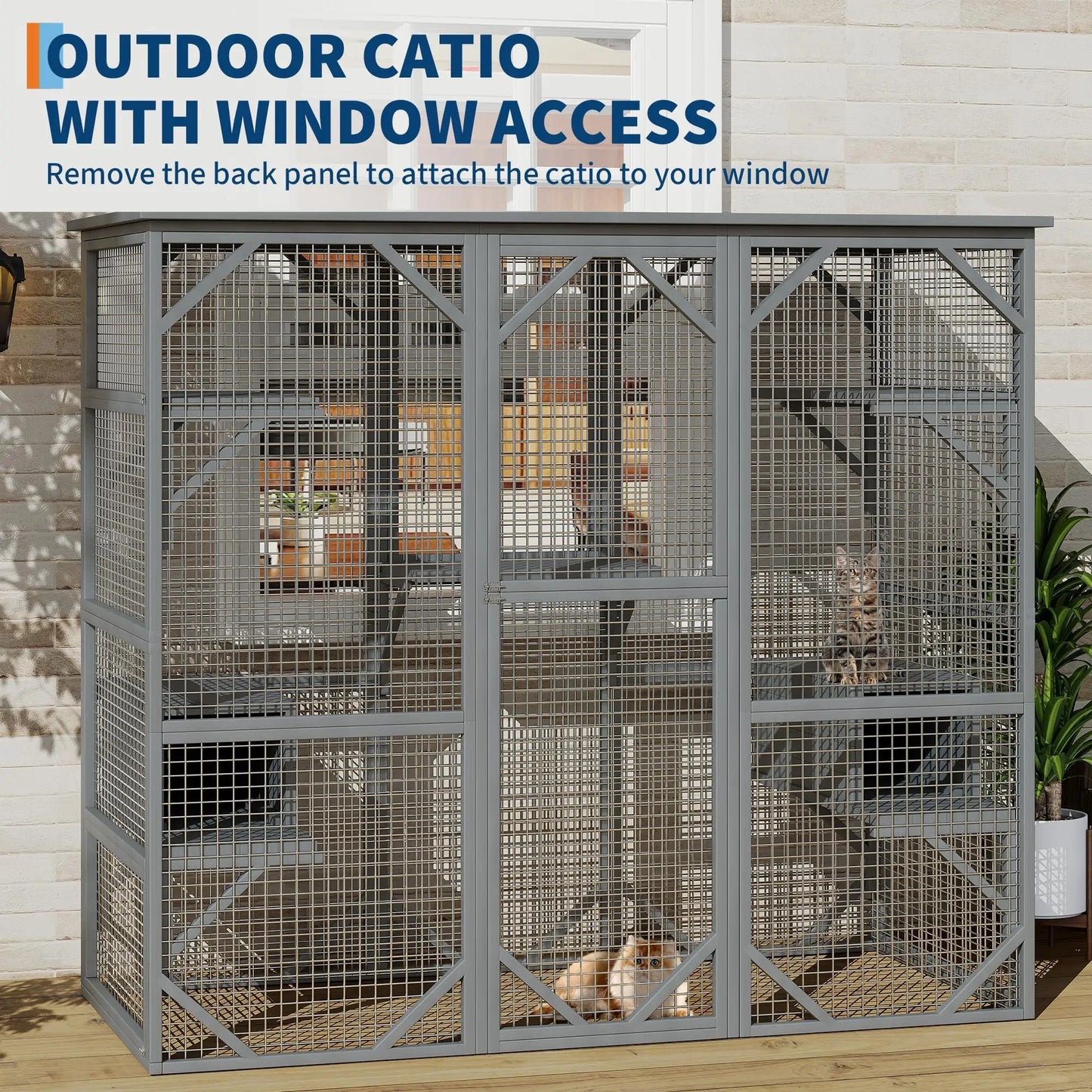 Extra Large Walk-in Catio