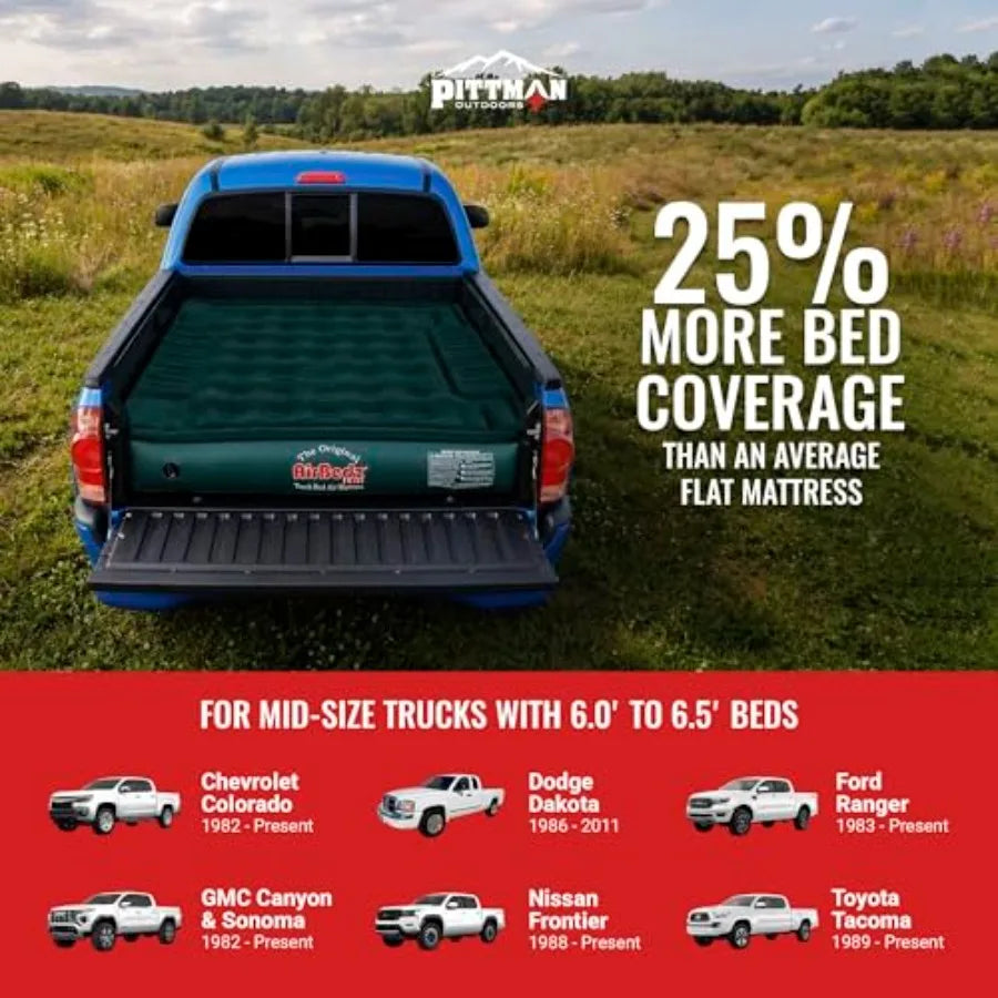 Truck bed air mattress with Pump