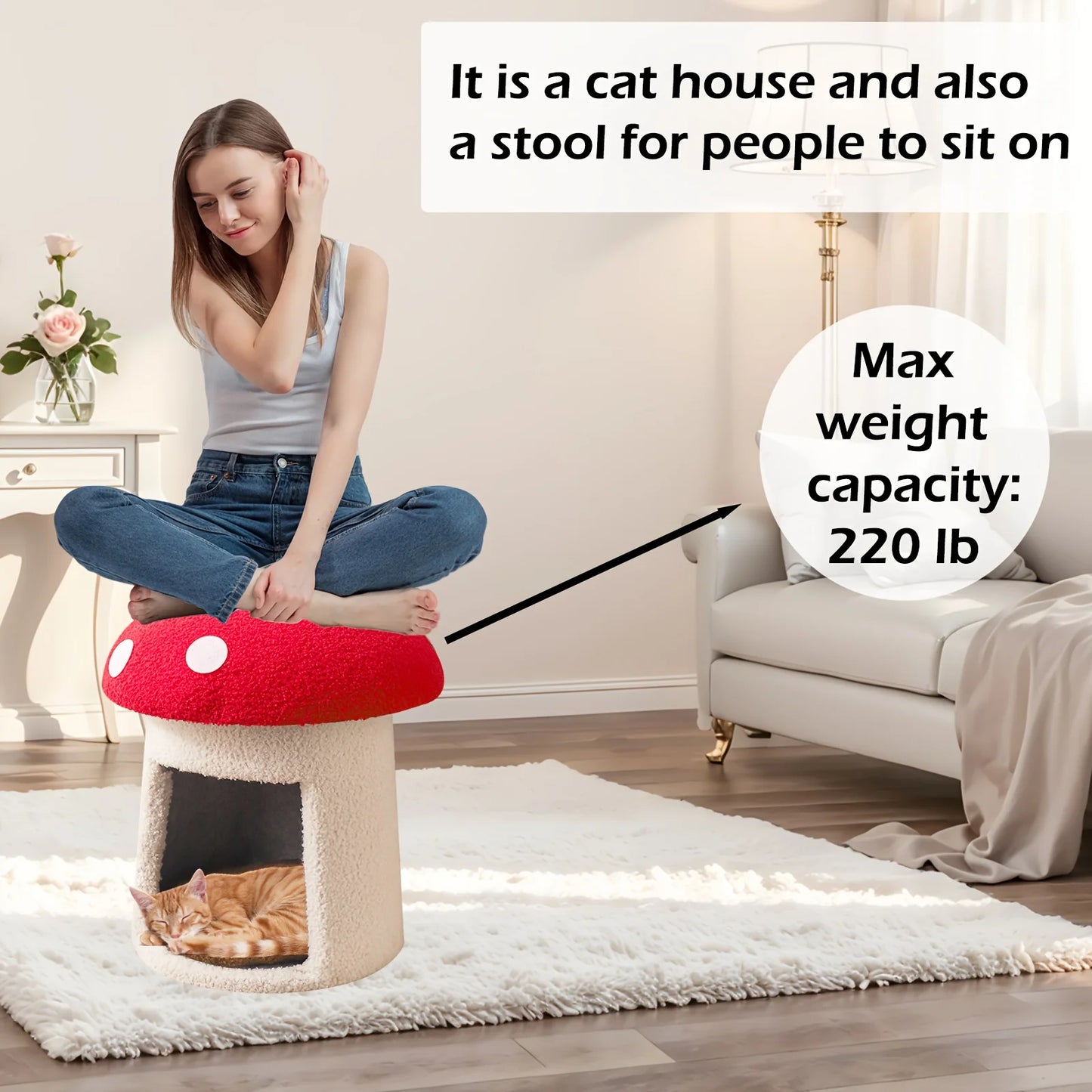 Mushroom Cat Bed