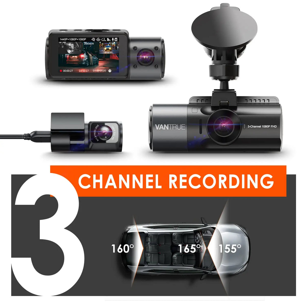 Front and Rear Dash Camera