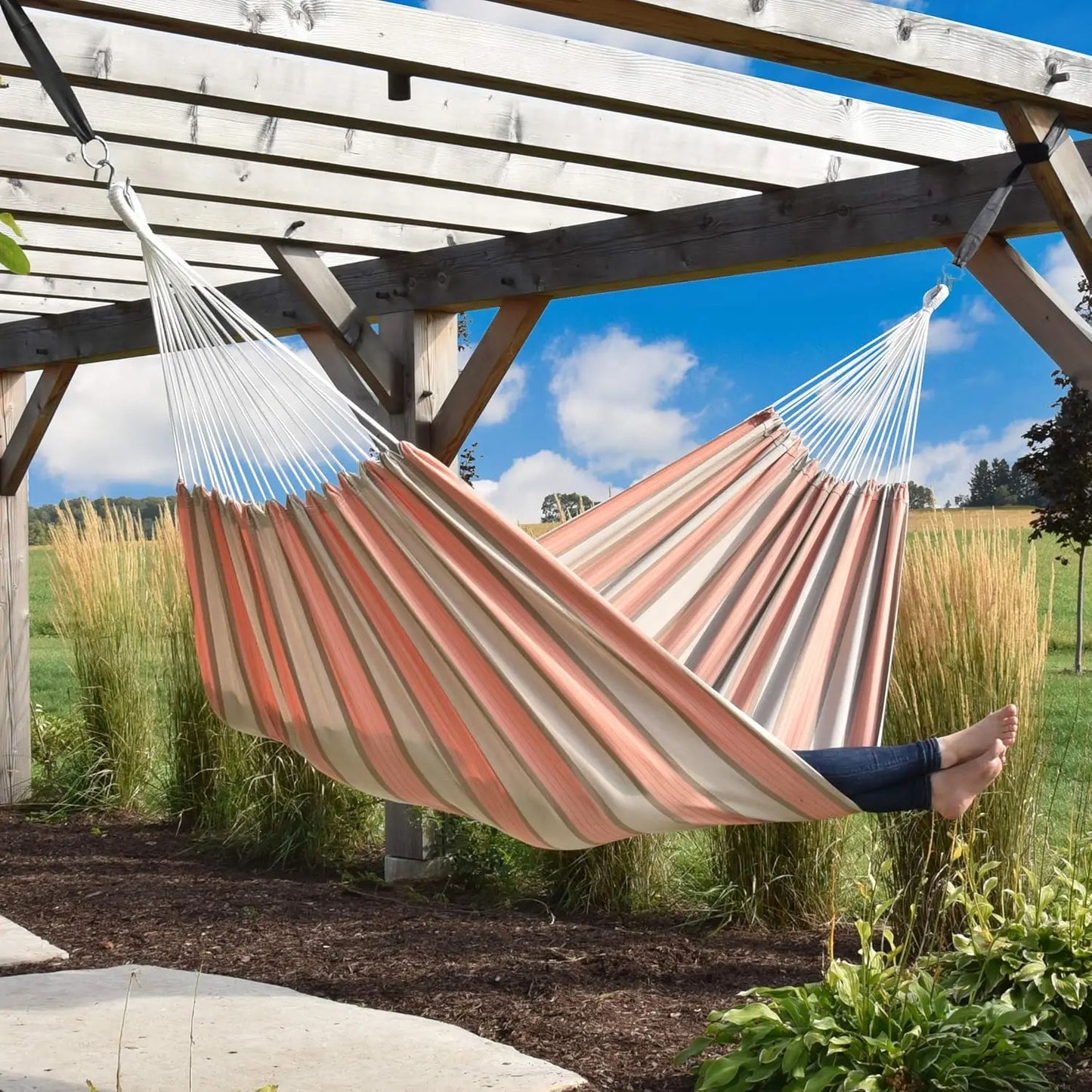 Weather-Resistant Double Brazilian Hammock