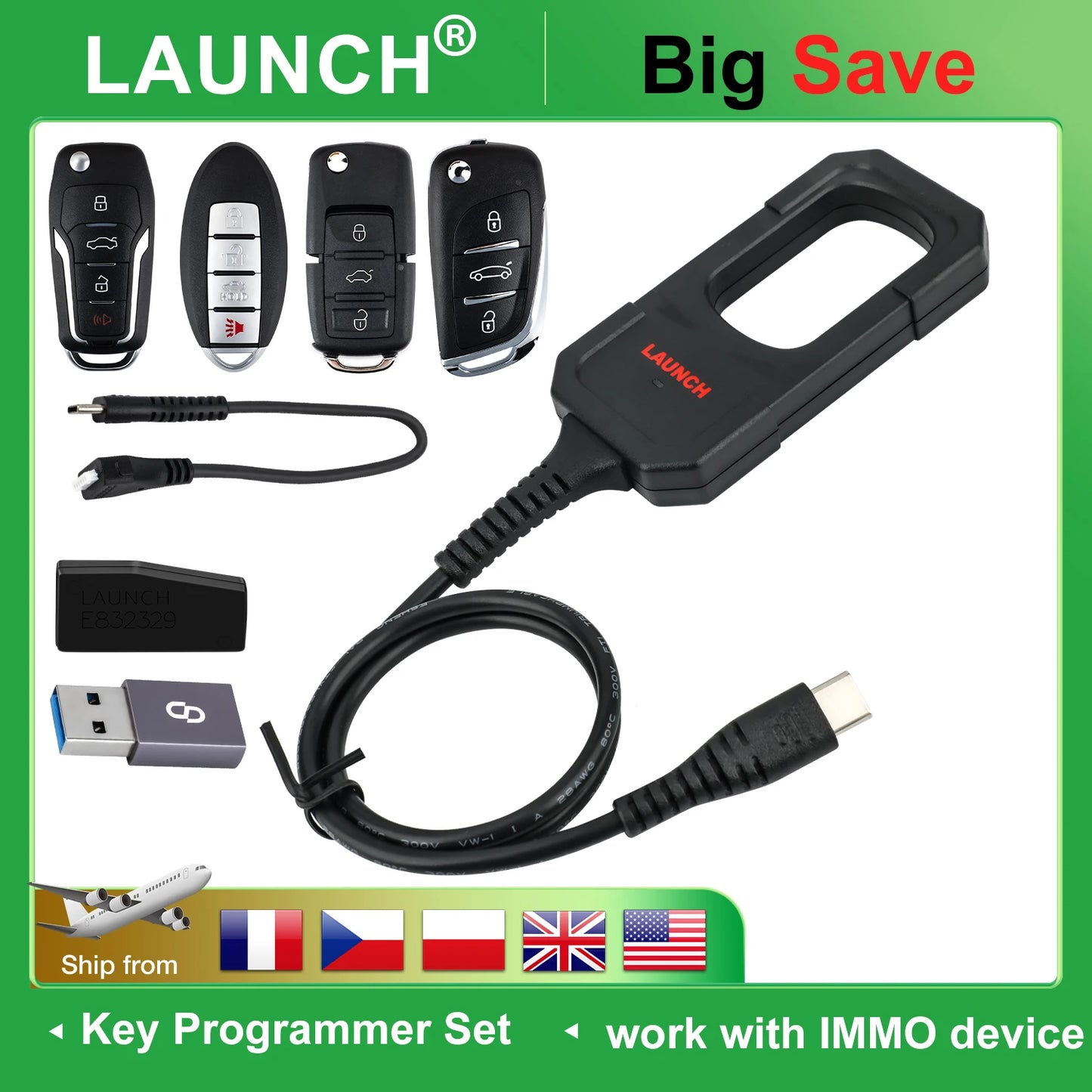 Key Programmer 4 Keys Set IMMO