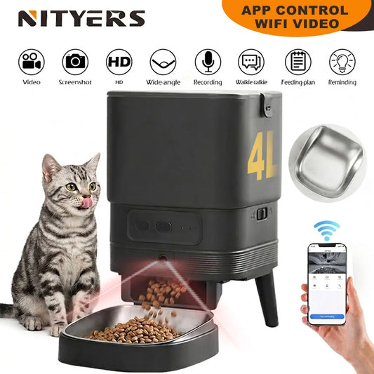Automatic Cat Feeder With HD Camera