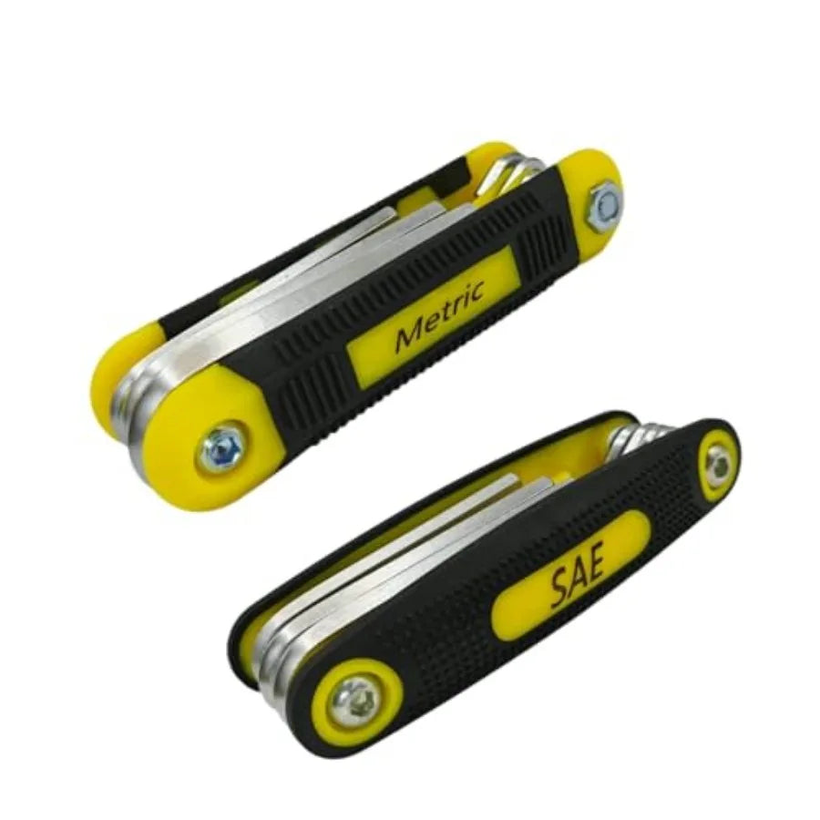 Folding Allen Wrench Set Metric and SAE