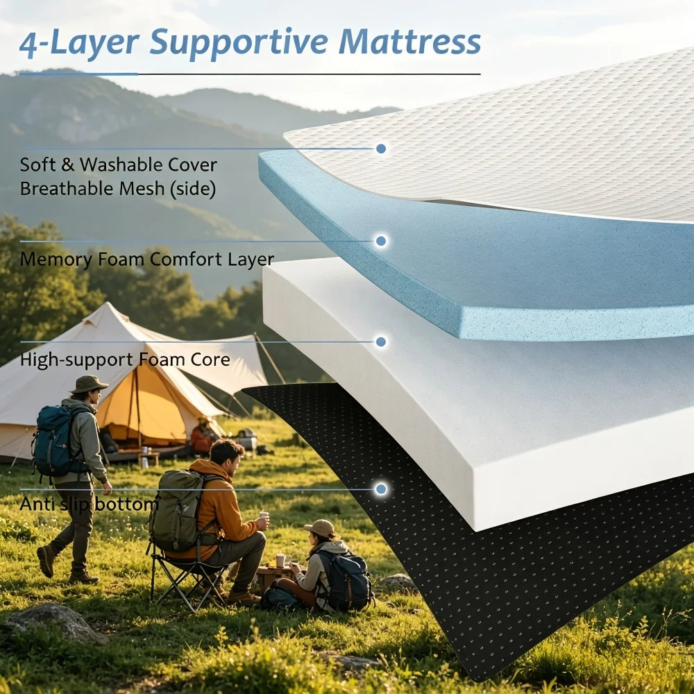 3-In-1 Foldable Mattress Queen Size