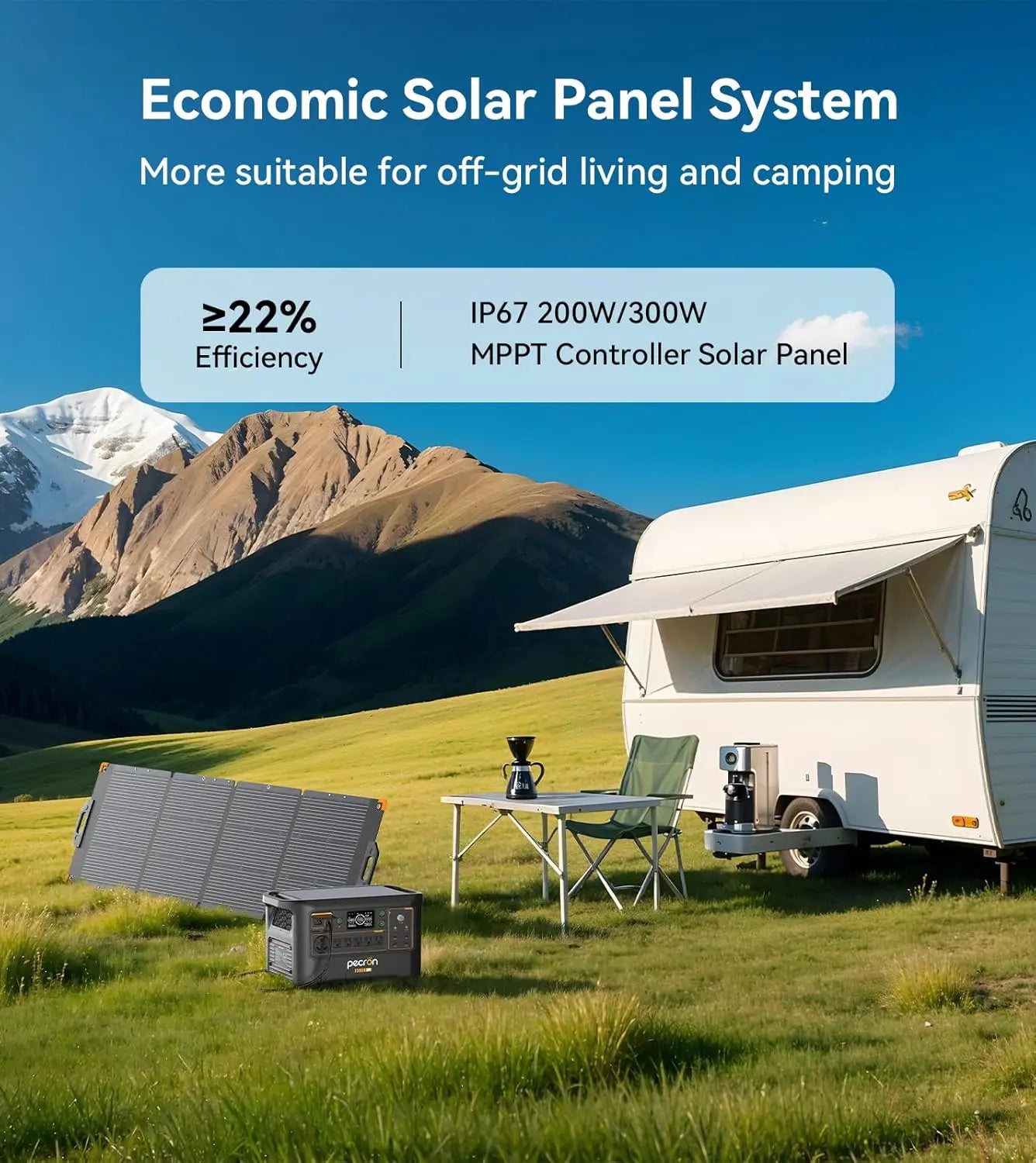 Portable Power Station Solar Generator, 3600W