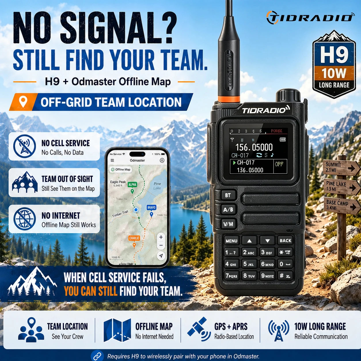 10W GPS APRS Radio Walkie Talkie