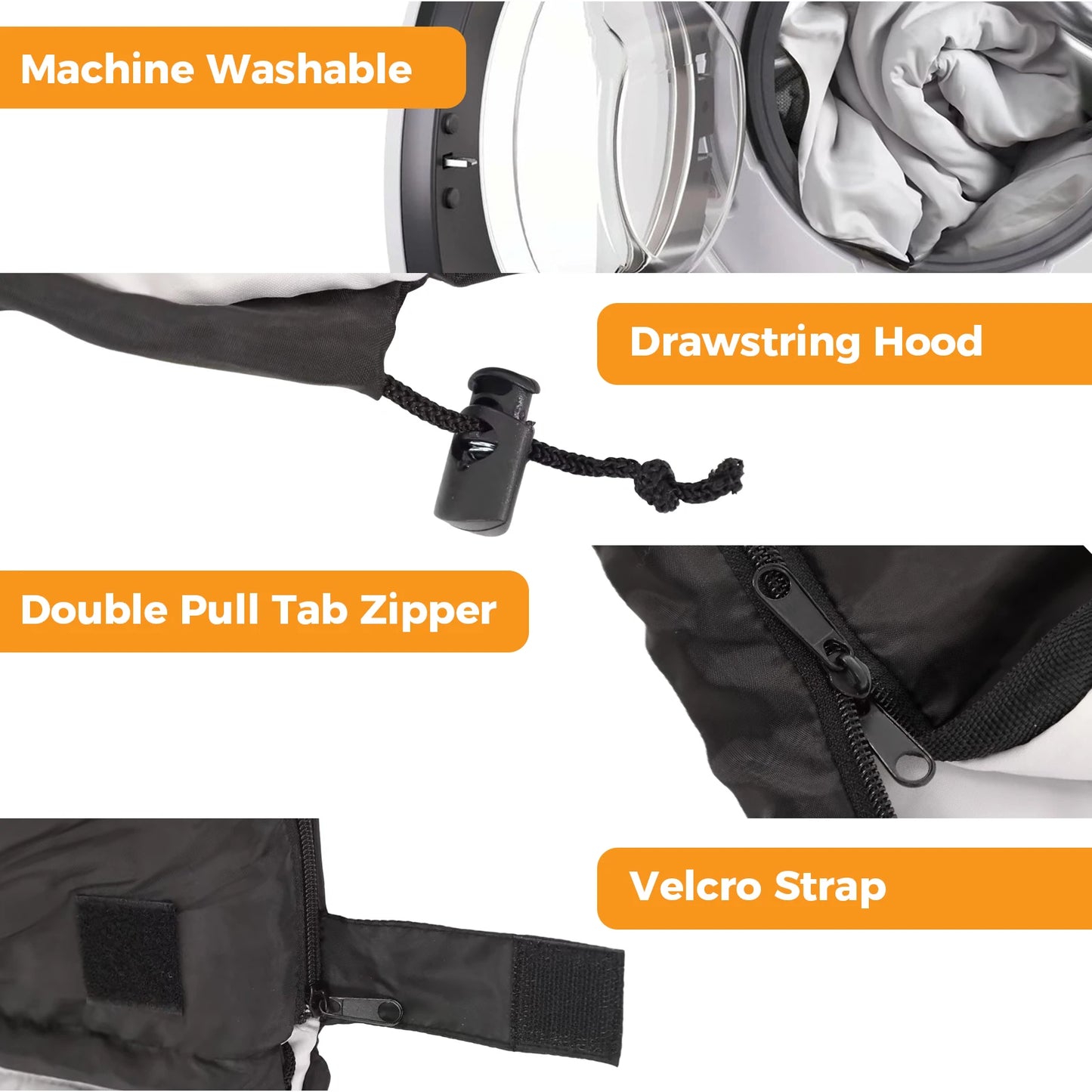 Double Sleeping Bag for Adults with Pillow