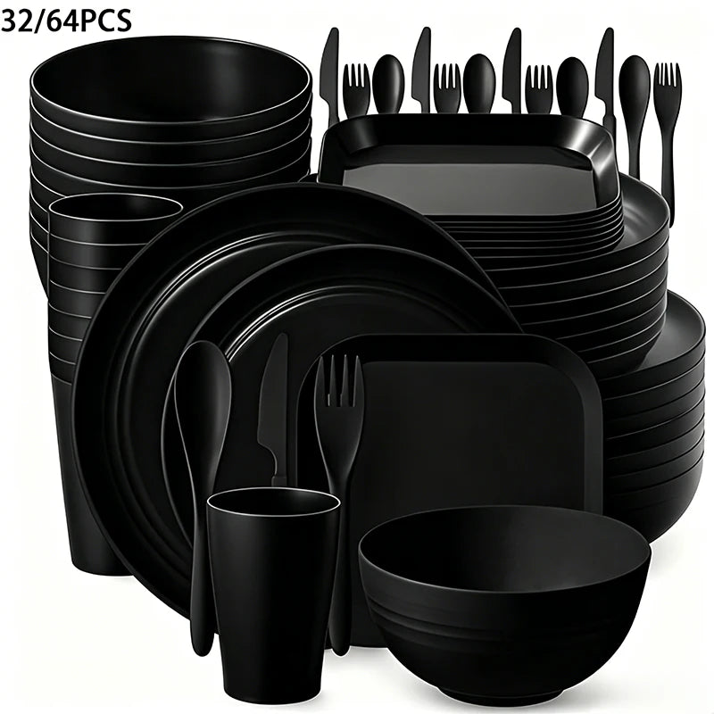 Wheat Straw Cutlery Set For Camping Picnic