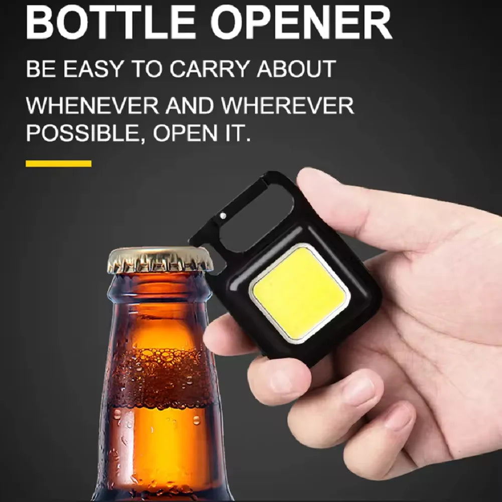 2pcs Super Bright MINI COB Keychain Flashlight