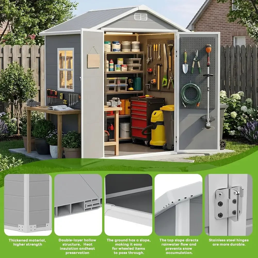 6x4 Outdoor Storage Shed