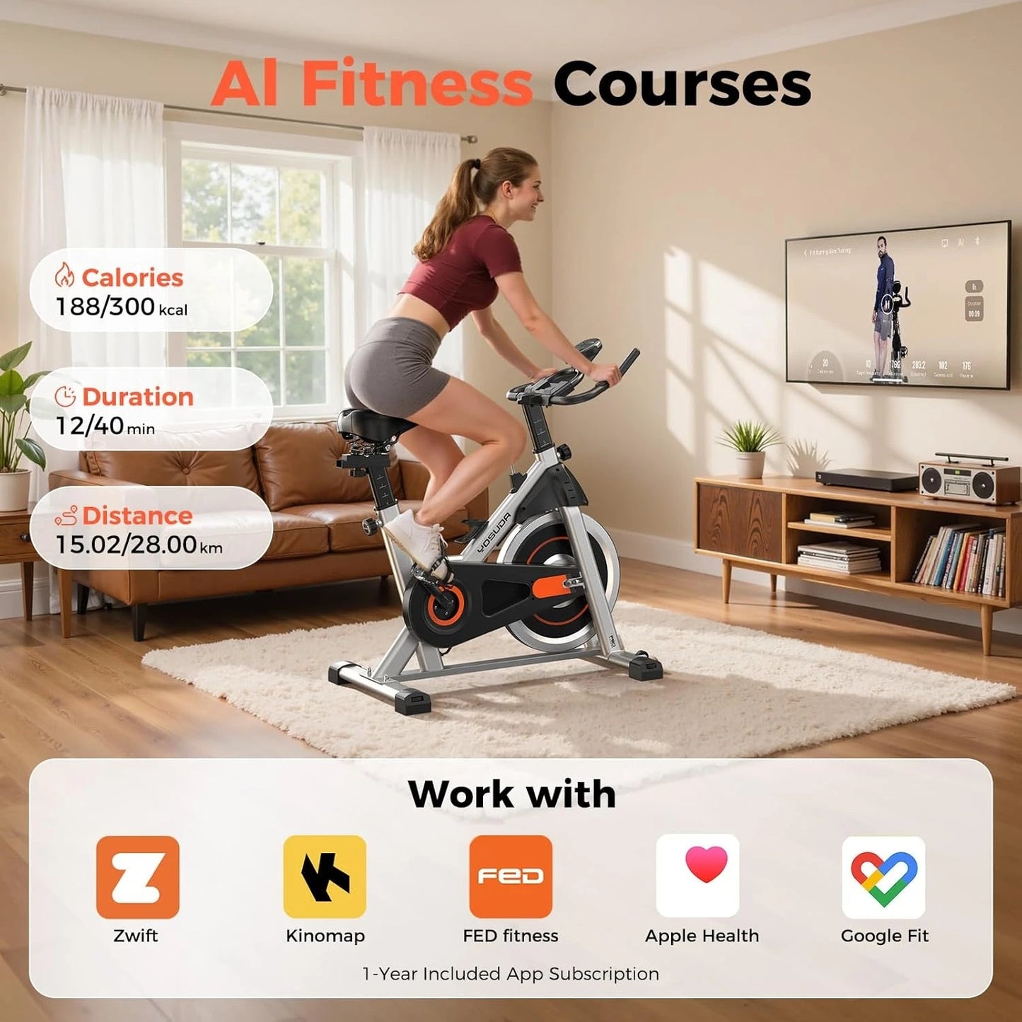 Magnetic Indoor Exercise Bike