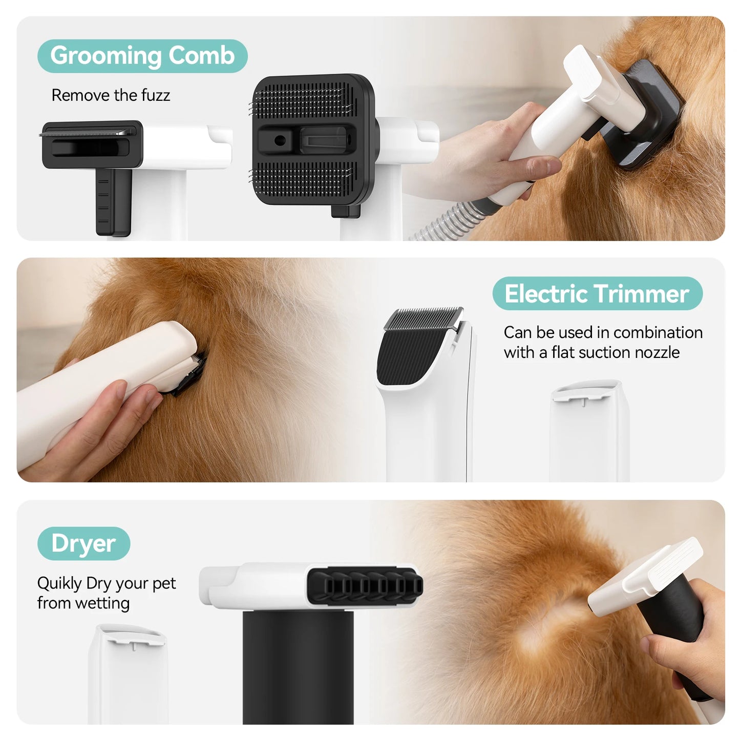 Pet Grooming Set  5 Care Tools