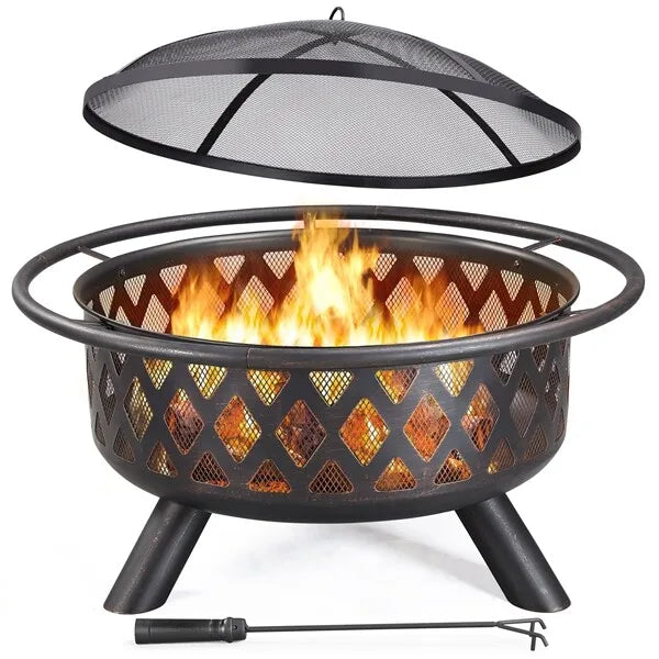 36'' Wood Burning Fire Pit
