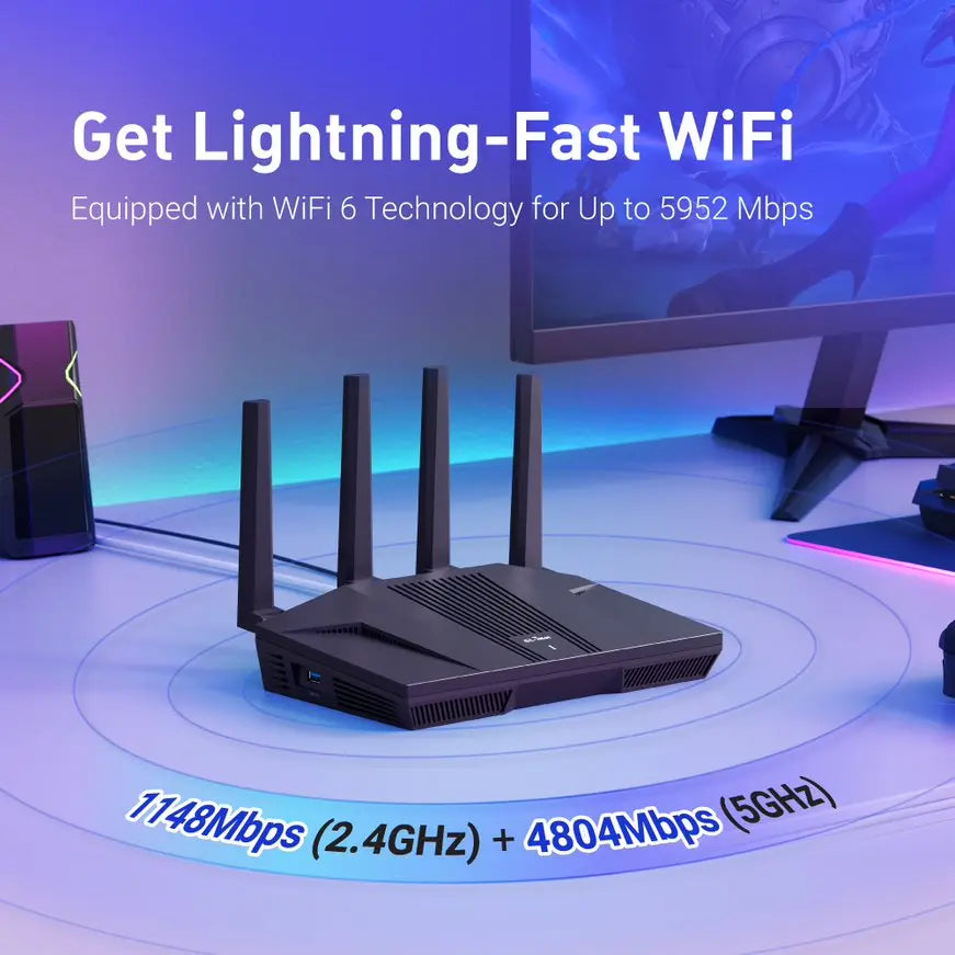 home and office router, 8-Stream Wi-Fi 6