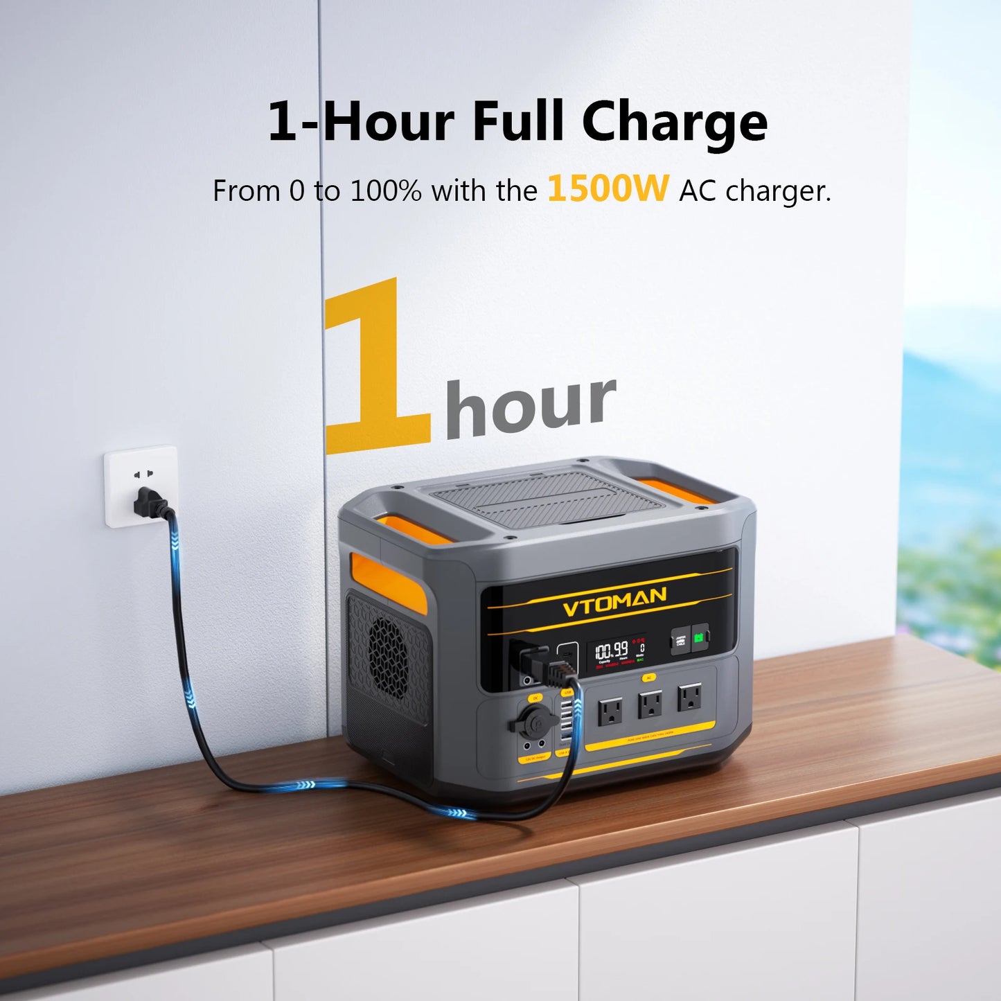 Portable Power Station 2400W  UPS