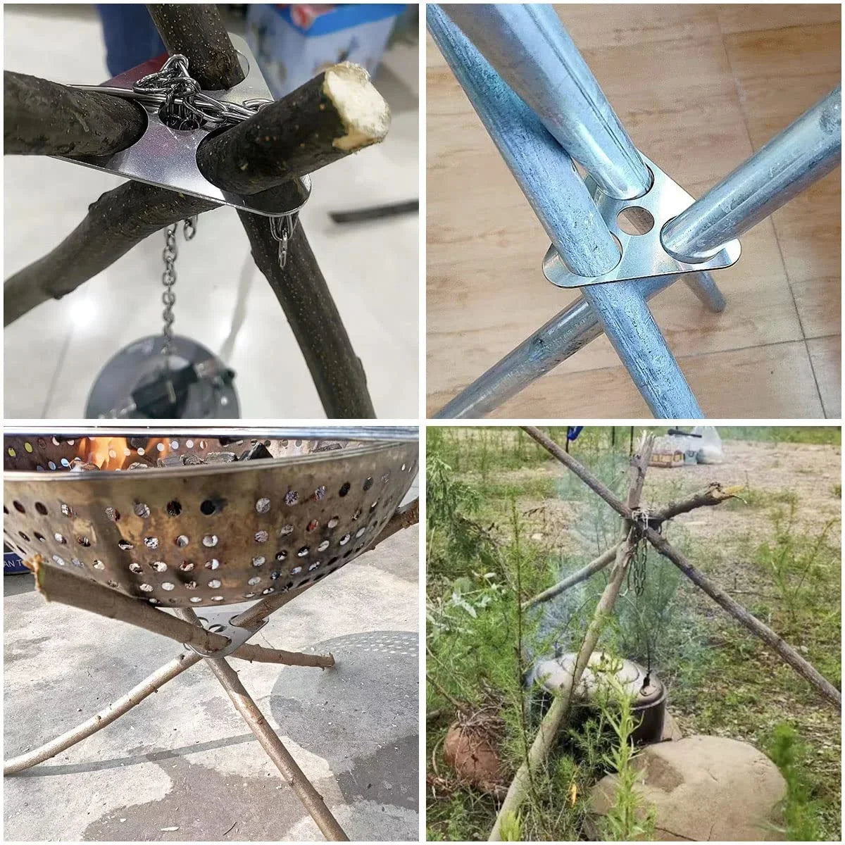 BBQ Tripod  Stainless Steel Camping