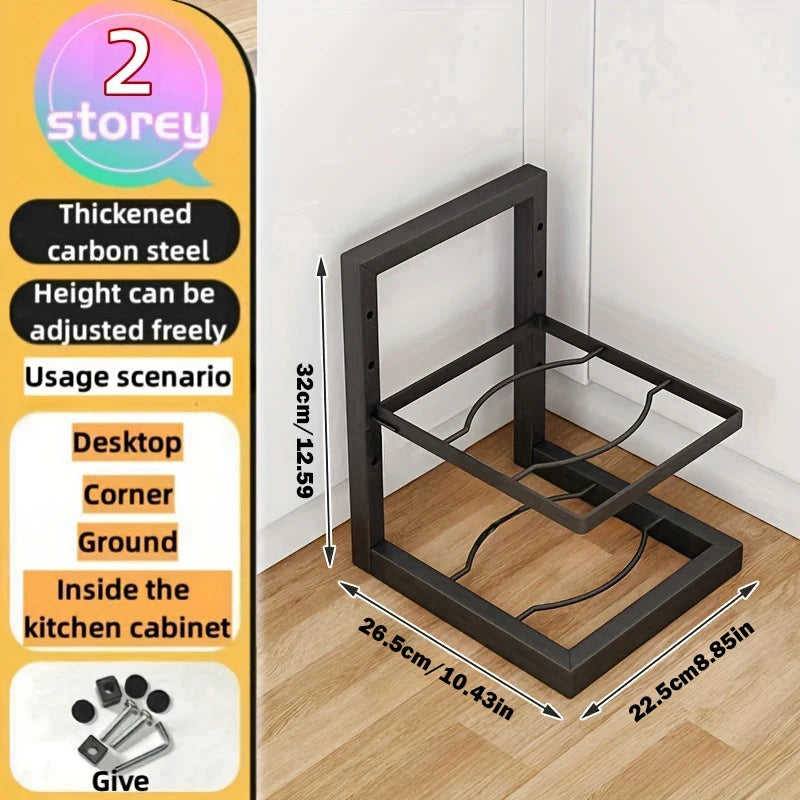 Pot and Pan Organzier for Kitchen