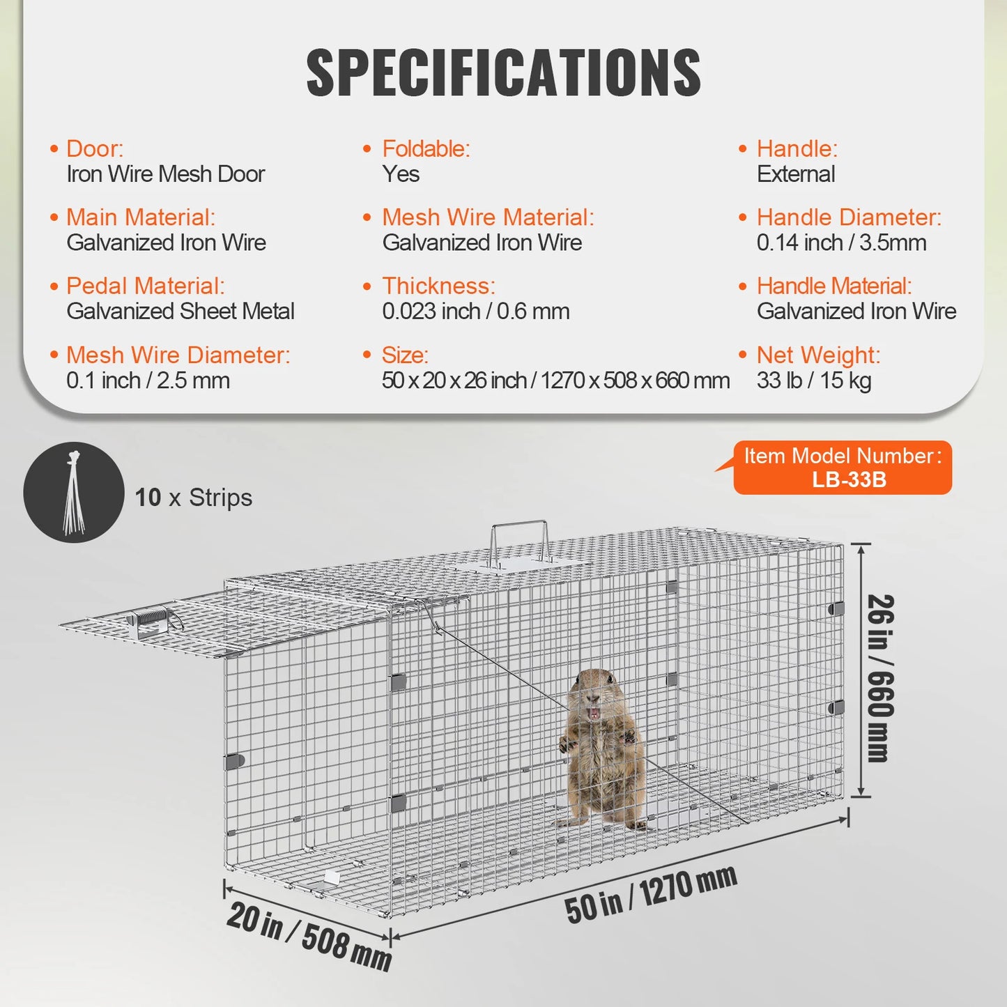 Live Animal Cage Trap