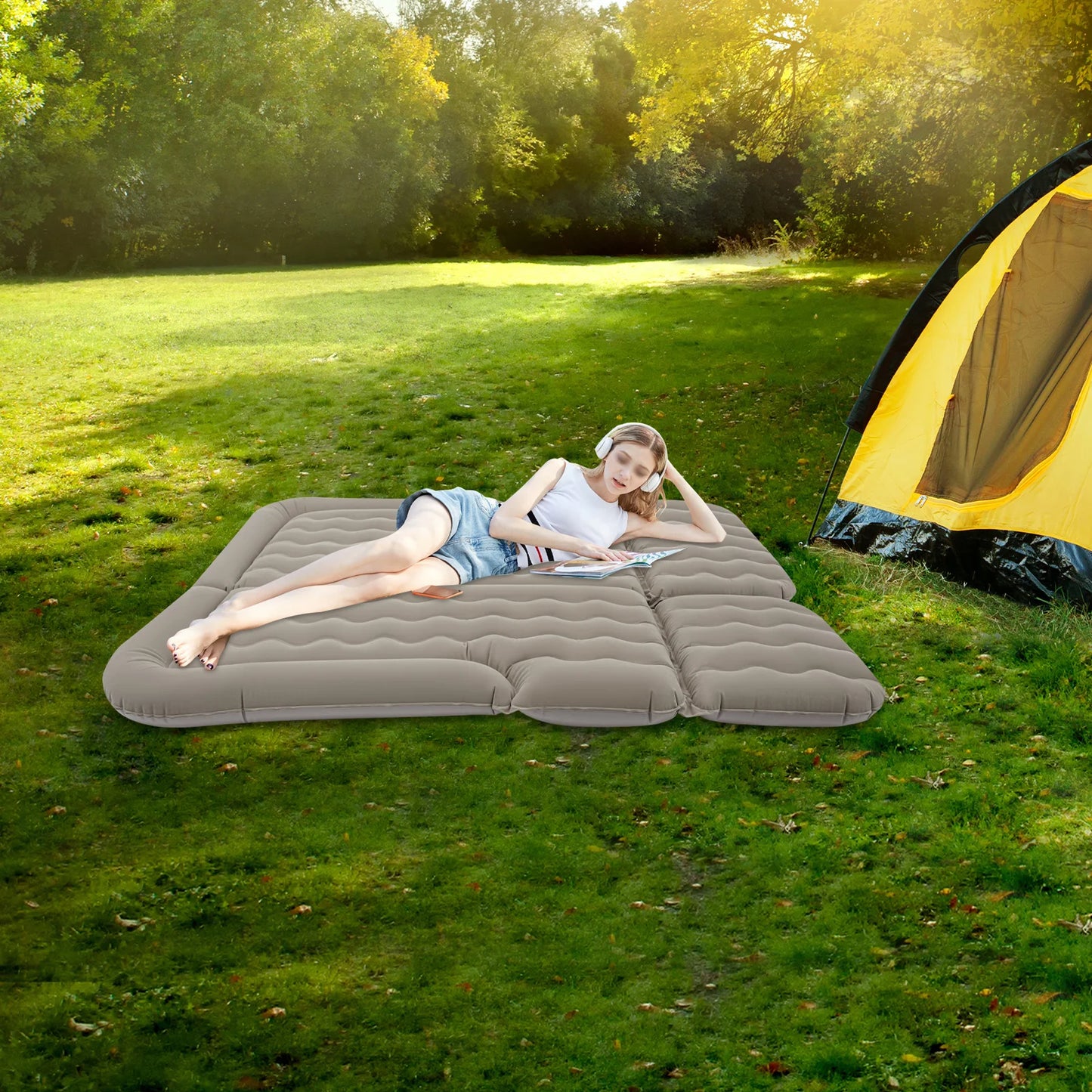 Inflatable SUV Bed for Back Seat with Electric Pump